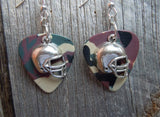CLEARANCE Football Helmet Charm Guitar Pick Earrings - Pick Your Color