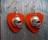 CLEARANCE Football Helmet Charm Guitar Pick Earrings - Pick Your Color