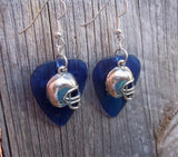 CLEARANCE Football Helmet Charm Guitar Pick Earrings - Pick Your Color