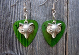 CLEARANCE Fox Charm Guitar Pick Earrings - Pick Your Color