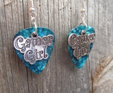 Gamer Girl Charm Guitar Pick Earrings - Pick Your Color