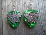 Gamer Girl Charm Guitar Pick Earrings - Pick Your Color