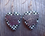 Gamer Girl Charm Guitar Pick Earrings - Pick Your Color