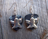Ghost Charm Guitar Pick Earrings - Pick Your Color