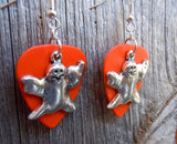 Ghost Charm Guitar Pick Earrings - Pick Your Color
