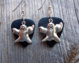 Ghost Charm Guitar Pick Earrings - Pick Your Color