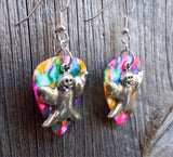 Ghost Charm Guitar Pick Earrings - Pick Your Color
