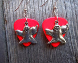Ghost Charm Guitar Pick Earrings - Pick Your Color