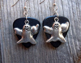 Ghost Charm Guitar Pick Earrings - Pick Your Color
