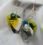 Cascading Multiple Color Guitar Pick Earrings
