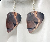 Lion Profile Guitar Pick Earrings