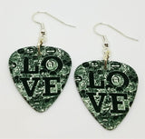 Love Emojis Guitar Pick Earrings