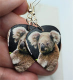 Koala Bear Guitar Pick Earrings