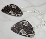 Ouija Board Planchettes Guitar Pick Earrings