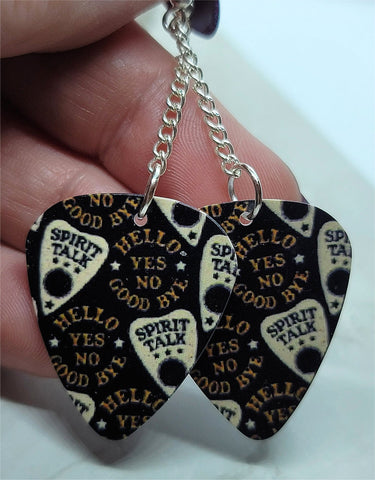 Ouija Board Planchettes Guitar Pick Earrings