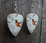 Musical Hummingbird Guitar Pick Earrings