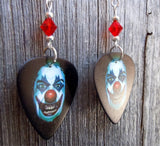 Evil Clown with Red Nose Guitar Picks with Red Swarovski Crystals