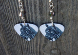 Horse Guitar Pick Earrings with Vitrail Swarovski Crystals