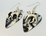 Greyhound Charm Guitar Pick Earrings - Pick Your Color