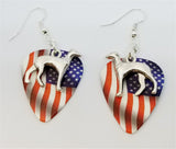 Greyhound Charm Guitar Pick Earrings - Pick Your Color