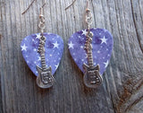 CLEARANCE Electric Guitar Charm Guitar Pick Earrings - Pick Your Color