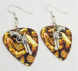 CLEARANCE Revolver Charms Guitar Pick Earrings - Pick Your Color