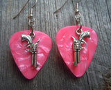 Revolvers with Stars Guitar Pick Earrings - Pick Your Color