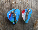 Revolvers with Stars Guitar Pick Earrings - Pick Your Color