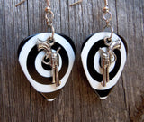 Revolvers with Stars Guitar Pick Earrings - Pick Your Color