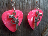 CLEARANCE Revolver Charms Guitar Pick Earrings - Pick Your Color