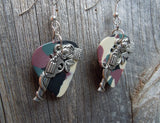 CLEARANCE Revolvers with Roses Charm Guitar Pick Earrings - Pick Your Color