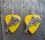 CLEARANCE Revolvers with Roses Charm Guitar Pick Earrings - Pick Your Color
