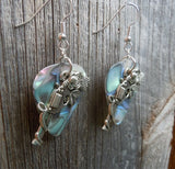 CLEARANCE Revolvers with Roses Charm Guitar Pick Earrings - Pick Your Color