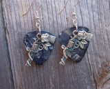 CLEARANCE Revolvers with Roses Charm Guitar Pick Earrings - Pick Your Color