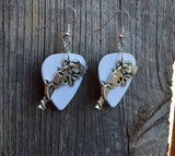 CLEARANCE Revolvers with Roses Charm Guitar Pick Earrings - Pick Your Color