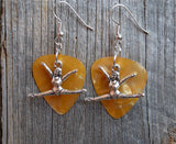 CLEARANCE Gymnast Doing a Split Charm Guitar Pick Earrings - Pick Your Color