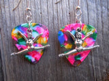 CLEARANCE Gymnast Doing a Split Charm Guitar Pick Earrings - Pick Your Color