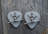 CLEARANCE Gymnast Doing a Split Charm Guitar Pick Earrings - Pick Your Color