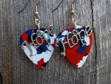 CLEARANCE Hope Text Charm Guitar Pick Earrings - Pick Your Color