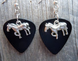 CLEARANCE Horse Charm Guitar Pick Earrings - Pick Your Color