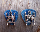 CLEARANCE Horse Head Charm Guitar Pick Earrings - Pick Your Color