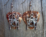 CLEARANCE Horse Head Charm Guitar Pick Earrings - Pick Your Color