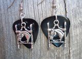 CLEARANCE Horse Head Charm Guitar Pick Earrings - Pick Your Color