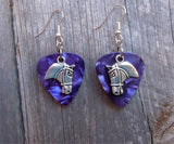 Horse Head Charm Guitar Pick Earrings - Pick Your Color