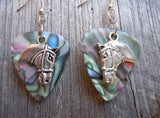 Horse Head Charm Guitar Pick Earrings - Pick Your Color