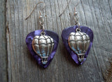 CLEARANCE Hot Air Balloon Charm Guitar Pick Earrings - Pick Your Color