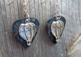 CLEARANCE Hot Air Balloon Charm Guitar Pick Earrings - Pick Your Color