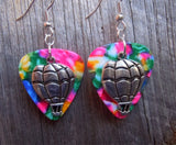 CLEARANCE Hot Air Balloon Charm Guitar Pick Earrings - Pick Your Color