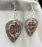 CLEARANCE Hot Air Balloon Charm Guitar Pick Earrings - Pick Your Color