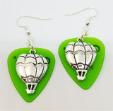 CLEARANCE Hot Air Balloon Charm Guitar Pick Earrings - Pick Your Color